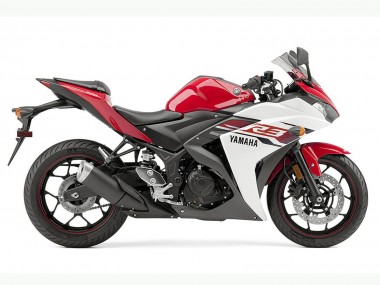 Cheap 2015-2018 Yamaha YZF R3 Motorcycle Fairing - White Red Black Canada