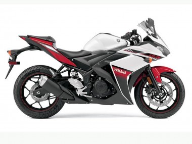 Cheap 2015-2018 Yamaha YZF R3 Motorcycle Fairings - White Red Black Canada