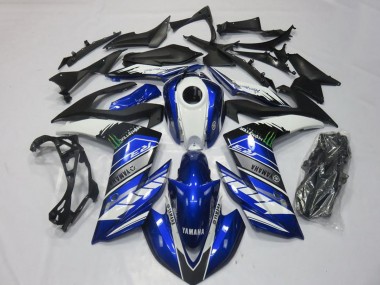 Cheap 2015-2018 Yamaha YZF R3 Motorcycle Fairings - Blue White Black Green Monster Canada