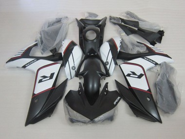 Cheap 2015-2018 Yamaha YZF R3 Motorcycle Fairings - White Matte Black Canada
