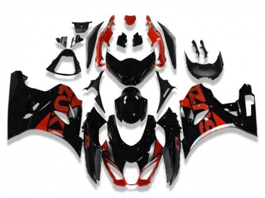 Cheap 2017-2024 Suzuki GSXR 1000 Motorcycle Fairings - Glossy Black Red Canada