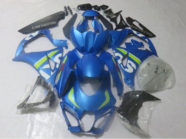 2017-2024 Suzuki GSXR 1000 Motorcycle Fairings - Blue Lime Green White Canada