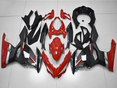 Cheap 2018-2024 Kawasaki EX400 Motorcycle Fairings - Red Grey Black Canada