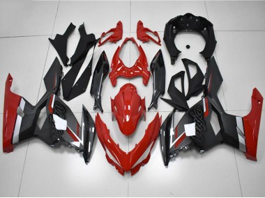 Cheap 2018-2024 Kawasaki EX400 Motorcycle Fairings - Red Grey Black Canada