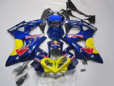 Cheap 2009-2014 BMW S1000RR Motorcycle Fairings - Blue Yellow Red Bull Canada