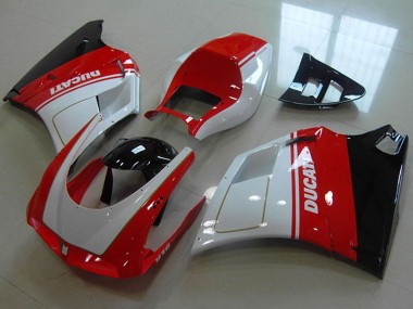Cheap 1993-2005 Ducati 916 Motorcycle Fairings - White Red Glossy Black Canada