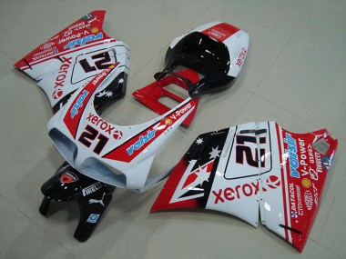 Cheap 1993-2005 Ducati 748 916 996 996S Motorcycle Fairings - White Red Glossy Black Valsir Xerox 21 Canada