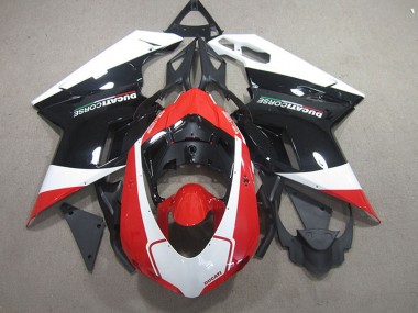 Cheap 2007-2014 Ducati 848 1098 1198 Bike Fairings - White Red Glossy Black Canada