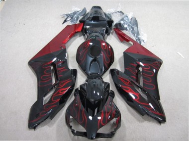 Cheap 2004-2005 Honda CBR1000RR Motorcycle Fairing - Glossy Black Red Flame Canada