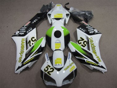 Cheap 2004-2005 Honda CBR1000RR Motorcycle Fairings - White Yellow Green Glossy Black Hannspree 52 Canada