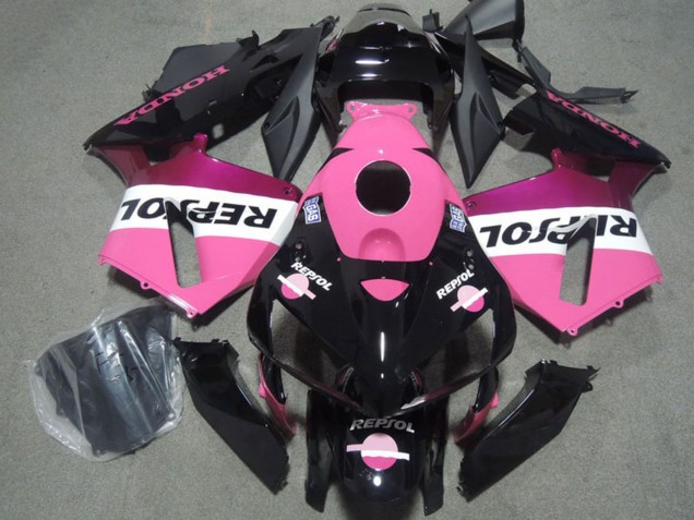 2004-2005 Honda CBR1000RR Motorcycle Fairings - Pink White Glossy Black Repsol Canada