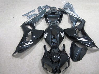Cheap 2006-2007 Honda CBR1000RR Motorcycle Fairings - Glossy Black White Decals Canada