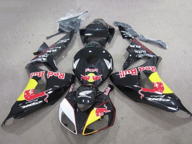 Cheap 2006-2007 Honda CBR1000RR Motorcycle Fairings - Glossy Black Yellow White Red Bull Canada