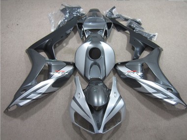 Cheap 2006-2007 Honda CBR1000RR Motorcycle Fairings - Silver Grey Matte Black Fireblade Canada