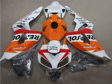Cheap 2006-2007 Honda CBR1000RR Motorcycle Fairings - White Orange Red Black Repsol Canada