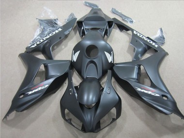 Cheap 2006-2007 Honda CBR1000RR Motorcycle Fairings - Matte Black White Decal Canada
