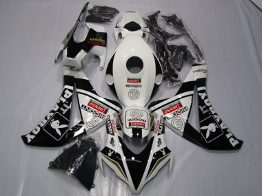 Cheap 2008-2011 Honda CBR1000RR Motorcycle Fairings - White Glossy Black DENSO Playboy Canada
