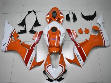 Cheap 2017-2023 Honda CBR1000RR Motorcycle Fairings - White Orange Red HRC Canada