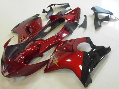 Cheap 1996-2007 Honda CBR1100XX Blackbird Motorcycle Fairings - Candy Red Glossy Black Canada