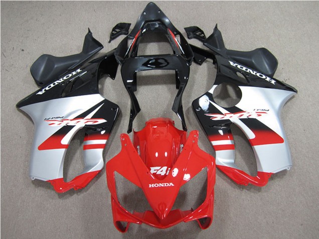 2001-2003 Honda CBR600 F4i Motorcycle Fairings - Silver Red Glossy Black Canada