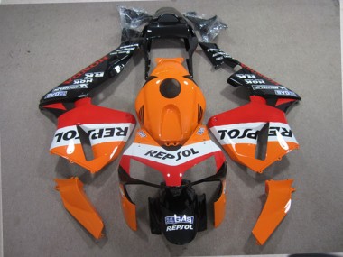 Cheap 2003-2004 Honda CBR600RR Bike Fairings - Orange White Red Glossy Black Repsol Canada