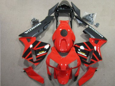 Cheap 2003-2004 Honda CBR600RR Motorcycle Fairing - Red Glossy Black Matte Black Canada