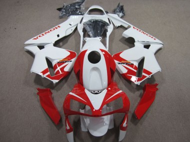Cheap 2003-2004 Honda CBR600RR Motorcycle Fairings - White Red Canada