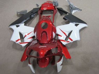 Cheap 2003-2004 Honda CBR600RR Motorcycle Fairings - Red White Matte Black Canada