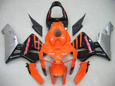 Cheap 2005-2006 Honda CBR600RR Motorcycle Fairing - Orange Black Silver Canada