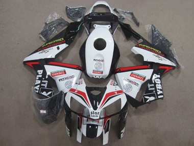 Cheap 2005-2006 Honda CBR600RR Motorcycle Fairings - White Red Black Star Lock Playboy Canada