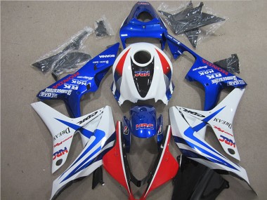 Cheap 2007-2008 Honda CBR600RR Bike Fairings - White Red Blue HRC Canada
