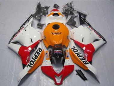 Cheap 2009-2012 Honda CBR600RR Motorcycle Fairings Kits - Orange White Red Glossy Black Repsol Canada