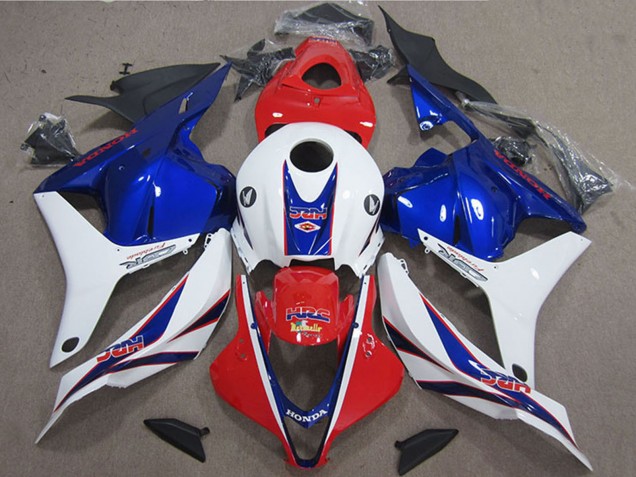 2009-2012 Honda CBR600RR Motorcycle Fairing - White Red Blue HRC Canada