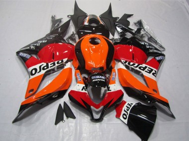 Cheap 2009-2012 Honda CBR600RR Motorcycle Plastics - Orange White Red Glossy Black Repsol Canada
