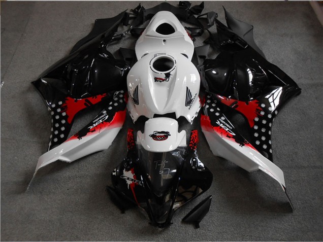 2009-2012 Honda CBR600RR Bike Fairings - White Red Glossy Black Canada