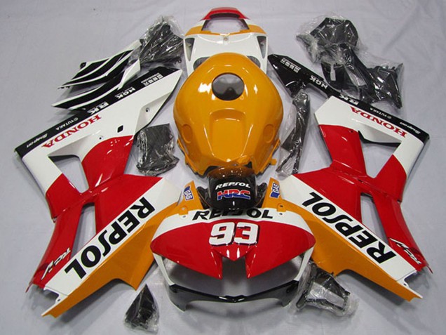 2013-2026 Honda CBR600RR Motorcycle Fairing - Orange White Red Glossy Black Repsol 93 Canada