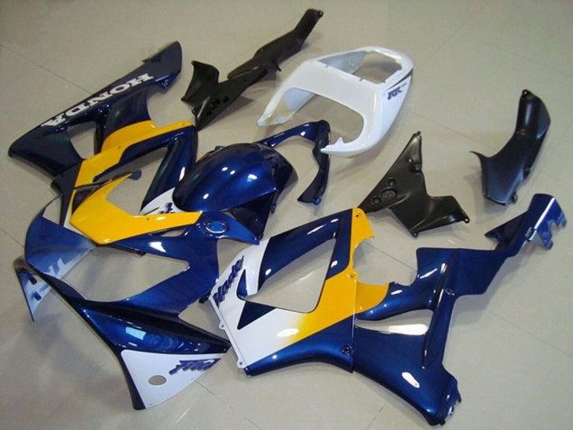 2000-2001 Honda CBR900RR 929 Motorcycle Fairings - White Blue Yellow Canada