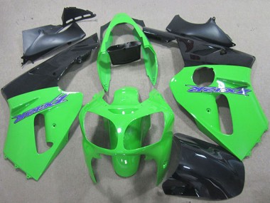 Cheap 2000-2001 Kawasaki ZX12R Motorcycle Fairings - Green Matte Black Blue Canada
