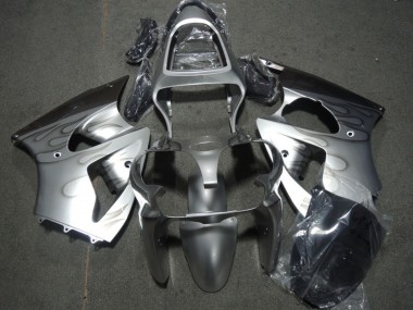 Cheap 2000-2002 Kawasaki ZX6R Motorcycle Fairings - Silver Grey Flame Canada