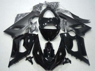 Cheap 2005-2006 Kawasaki ZX6R Motorcycle Fairings - Glossy Black Matte Black Canada