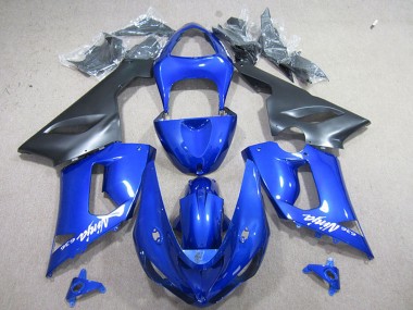 Cheap 2005-2006 Kawasaki ZX6R Motorcycle Fairing - Blue Matte Black Canada