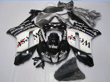 Cheap 2007-2008 Kawasaki ZX6R Motorcycle Fairings - Black West Mobil Canada