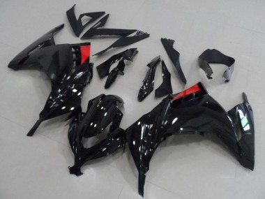 Cheap 2013-2018 Kawasaki ZX300R Motorcycle Fairings - Glossy Black Red Canada