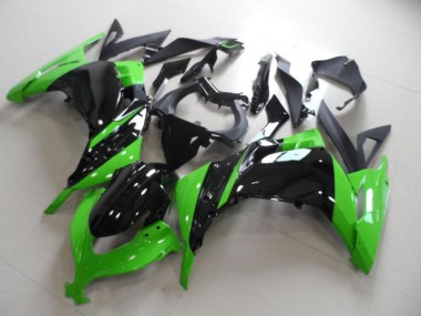 Cheap 2013-2018 Kawasaki ZX300R Motorcycle Fairing - Green Glossy Black Canada