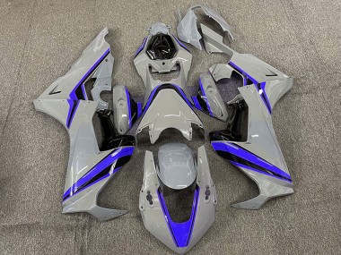 Cheap 2017-2023 Honda CBR1000RR Motorcycle Fairings - Nardo Grey with Blue Stripe Canada
