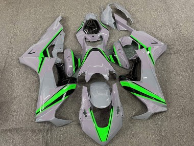 Cheap 2017-2023 Honda CBR1000RR Motorcycle Fairings - Nardo Grey with Green Stripe Canada