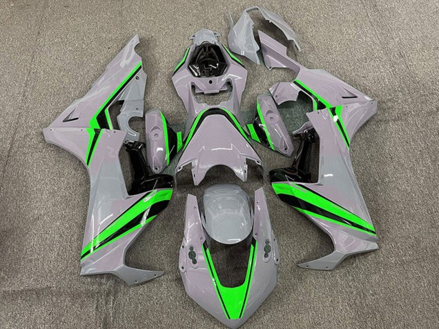 2017-2023 Honda CBR1000RR Motorcycle Fairings - Nardo Grey with Green Stripe Canada
