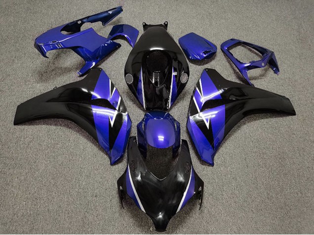 2008-2011 Honda CBR1000RR Motorcycle Fairing - Blue Glossy Black Canada