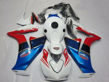 Cheap 2012-2016 Honda CBR1000RR Motorcycle Fairings - White Red Blue Motul Canada