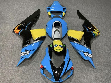 Cheap 2006-2007 Honda CBR1000RR Motorcycle Fairings - Light Blue Yellow Silver Glossy Black Shark Canada